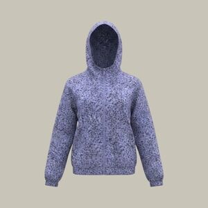Ebb & Flow Small Blue Leopard Print Full Zip Hoodie Chic Y2K Casual Streetwear